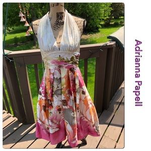 Host Pick Adrianna Papell Halter Floral Dress